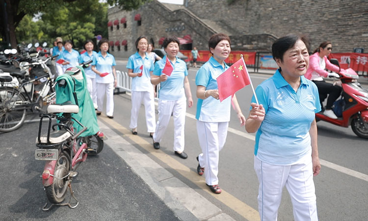 玄武門街道“快閃活動”拍攝花絮