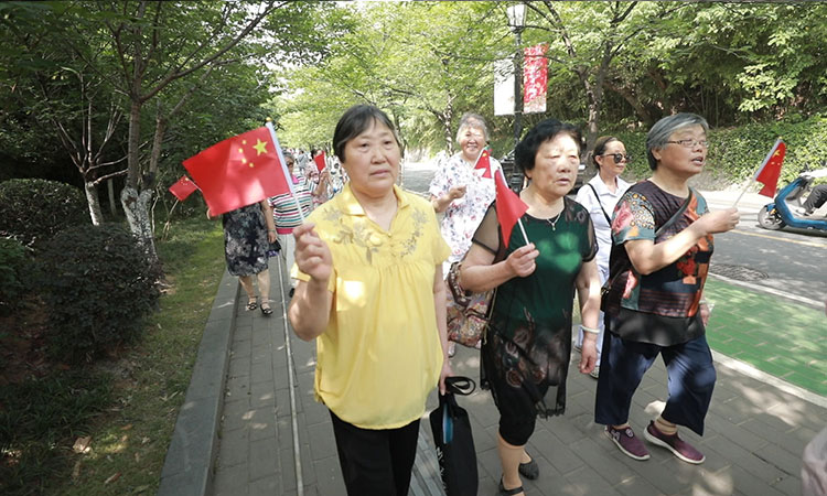 玄武門街道“快閃活動”拍攝花絮